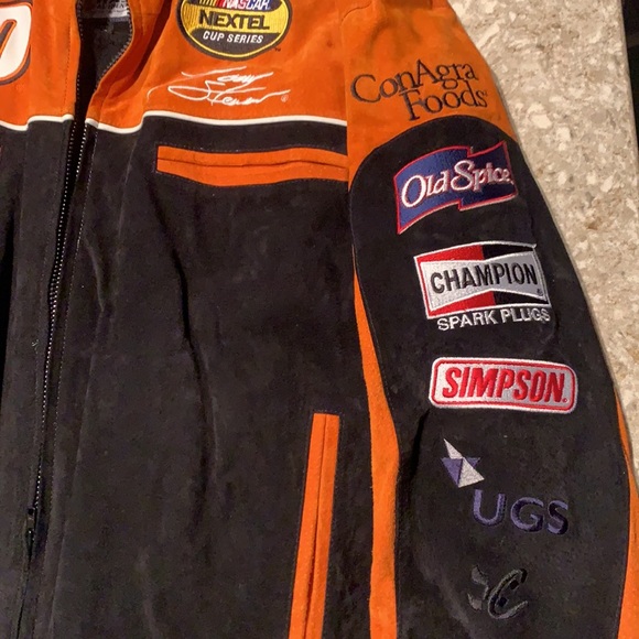 Vintage men’s NASCAR Tony Stewart suede jacket - Picture 3 of 11